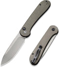 CIVIVI Pocket Folding Knife with 3.47 in 14C28N Blade - EDC Button