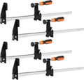 4-Pack 18 in Bar Clamps Long Wood Clamps - Heavy Duty 600 lb Force