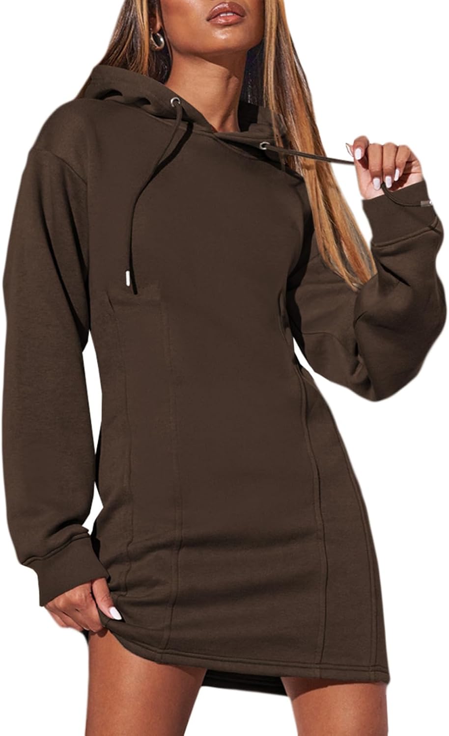 AlvaQ Womens Hoodie Dresses for Casual Fall Winter Style