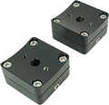 Rockville MAC360B Marine-Grade 360-Degree Swivel Clamps