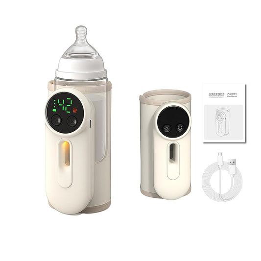 Travel-Friendly Baby Bottle Warmer: 6 Temp Control, 8000mAh