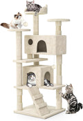 MoNiBloom 54 Inch Cat Tree Tower for Indoor Cats Large Adults