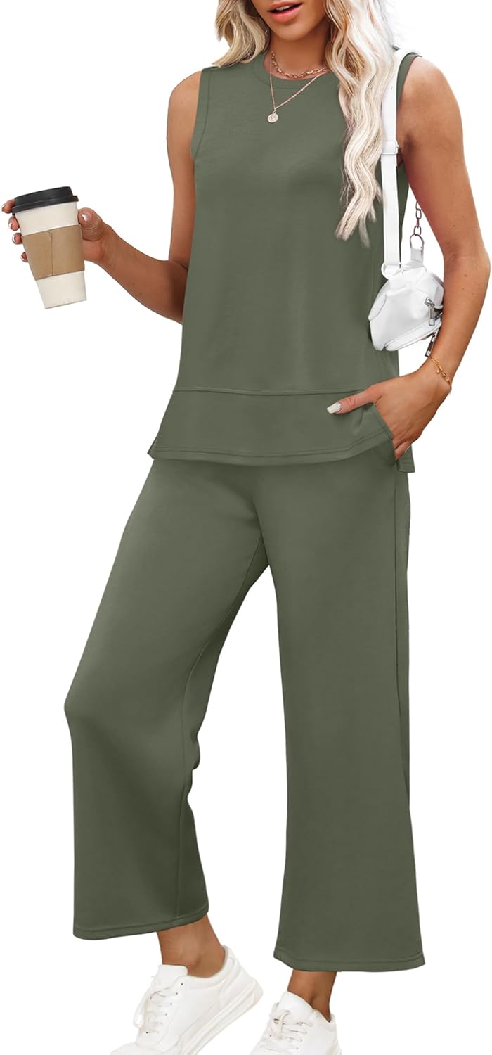 XIEERDUO Women's Summer Travel Tracksuit Comfy Loungewear Set