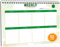Weekly Planner Notebook To Do List Notepad - Undated 52 Sheets