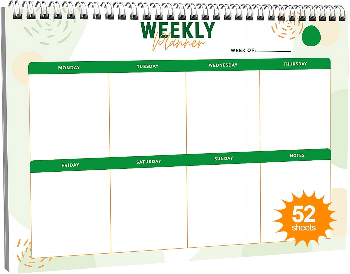 CHARMGIFTBOX Weekly Planner Notebook - Stay Organized Every Week!
