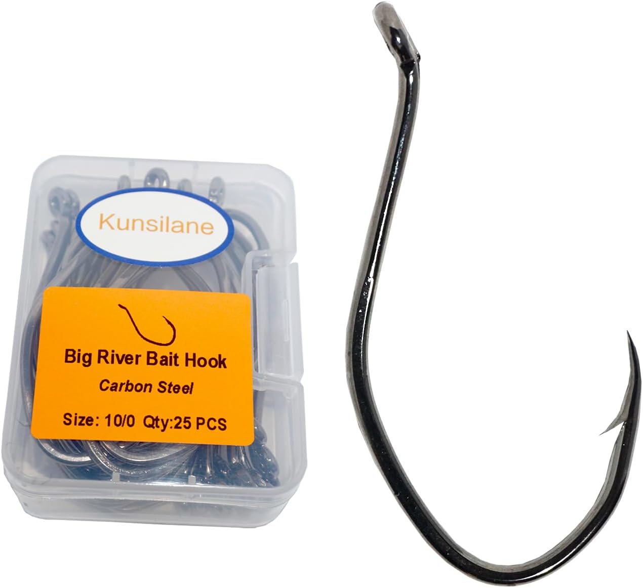 KUNSILANE Catfish Hooks: Wide Gap for Big River Bait