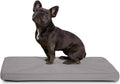 Orthopedic Crate Bed 29 x 18 Light Gray Velvet - Durable Ripstop Pad