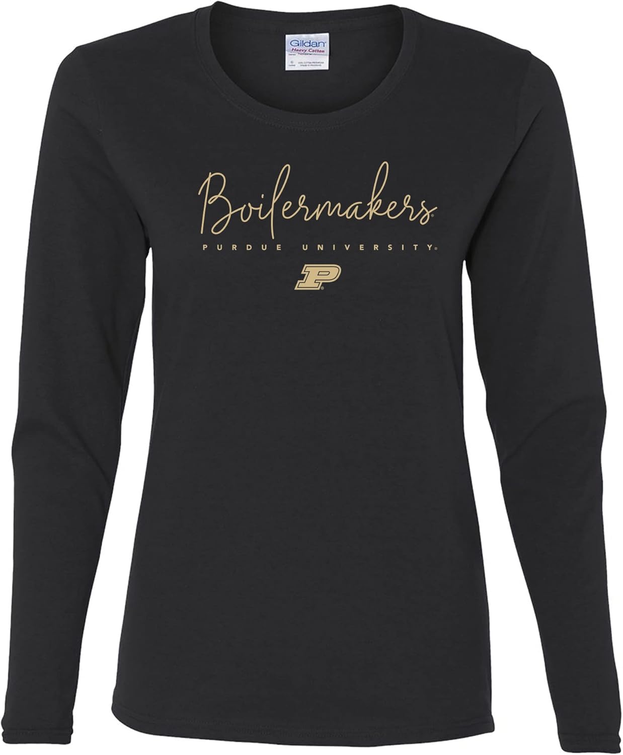 NCAA Thin Script Womens Long Sleeve T Shirt for College Fans