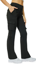 6-Pocket High Waist Yoga Flare Pants by Casei