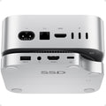 Mac mini M4 Dock with 4TB M.2 SSD Enclosure - Compact 4K Hub
