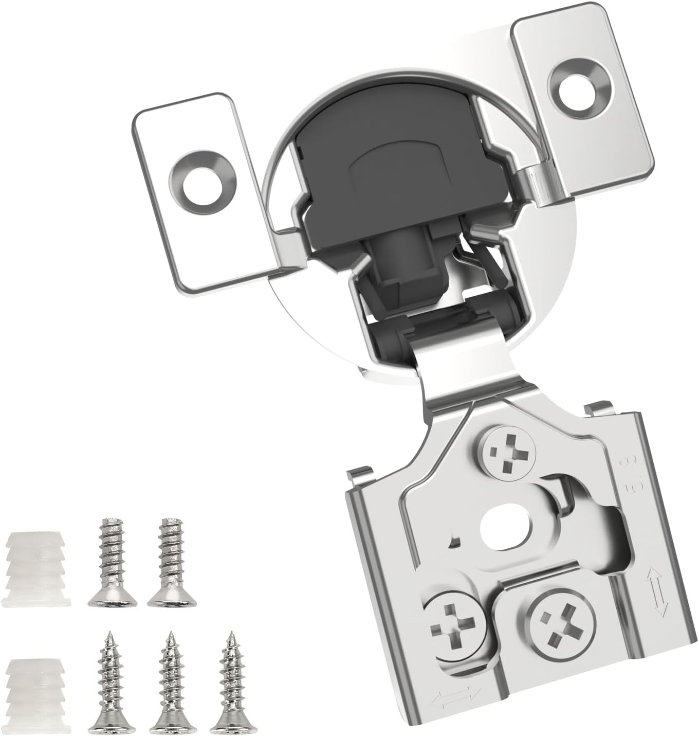 20 Pack 5/8 Overlay Soft Close Concealed Hinge for Cabinets
