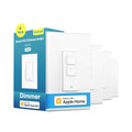 Smart Dimmer Switch 4 Pack - HomeKit, Alexa & Google Ready