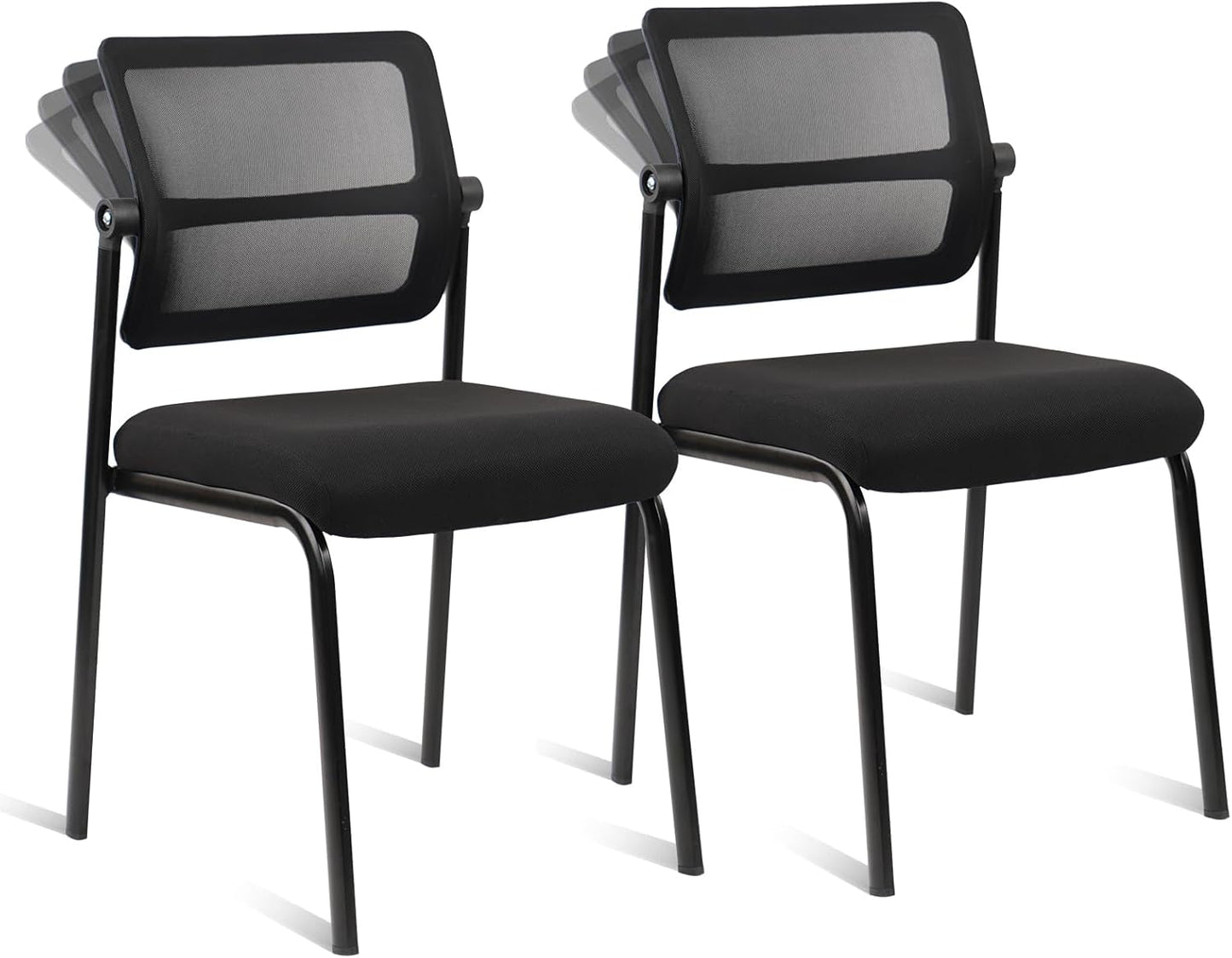 CLATINA Stacking Armless Office Waiting Room Chair for Comfort