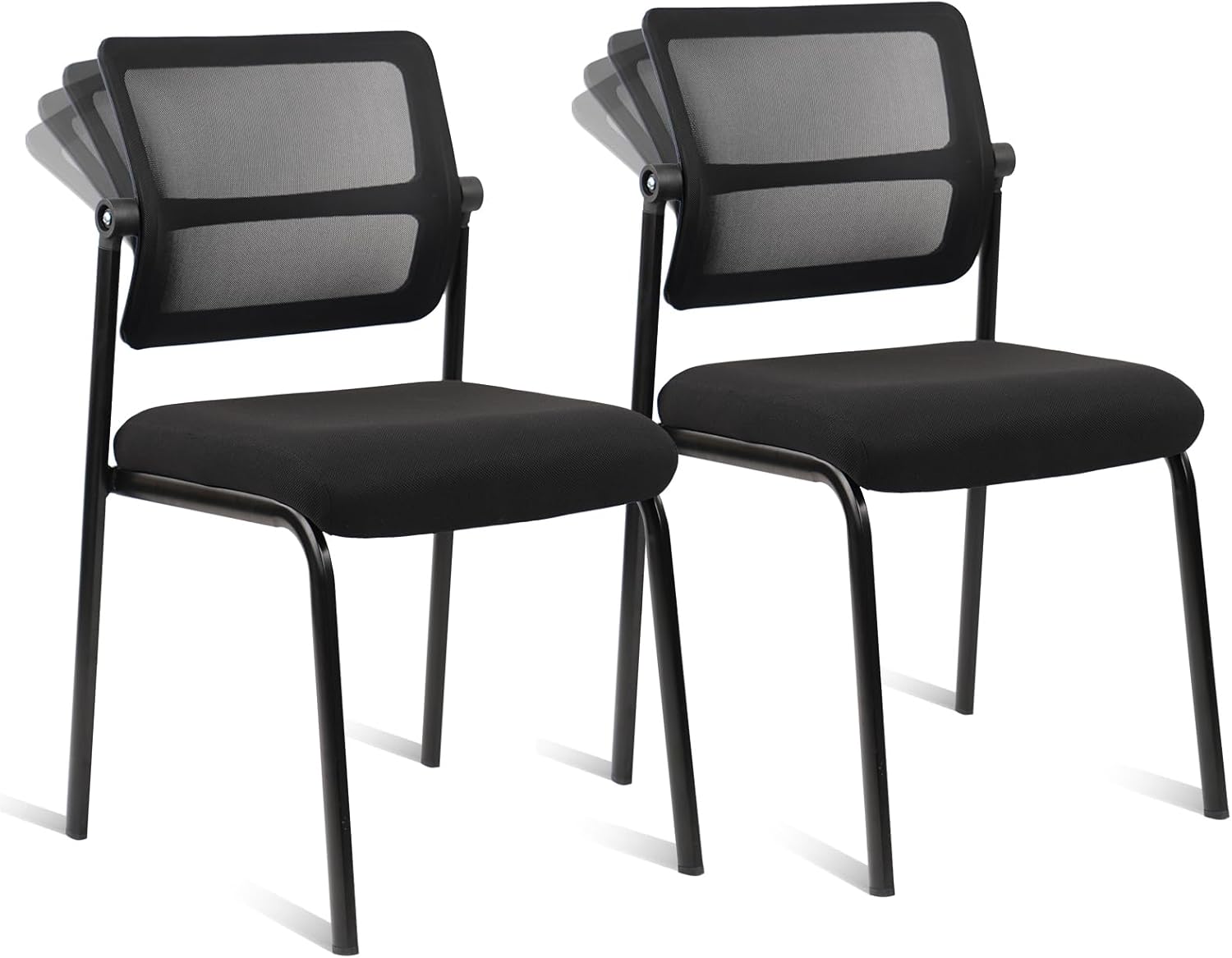 CLATINA Stacking Armless Office Waiting Room Chair for Comfort