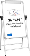 MaxGear Magnetic Portable Dry Erase Board 36in x 24in - Double-Sided