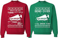 Couples Ugly Christmas Sweatshirt for Merry Holiday Celebrations