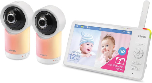 VTech Smart Wi-Fi Baby Monitor - 360 Pan, 1080p Clarity