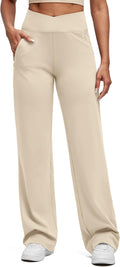 BareFeel High Stretch Women Wide Leg Yoga Pants - Cross Waist