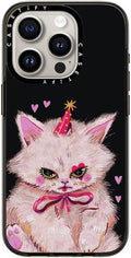 Compact iPhone 15 Pro Case Clown Kitty - Clear Black Slim Protection