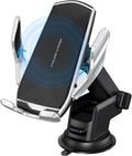 Car Phone Mount Auto-Clamping Smart Sensor Qi Fast Charging - Secure