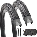 Cruiser Beach Bike Tires 26x2.125 in 2-Pack - Foldable, Classic Tread