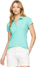 Tommy Hilfiger Women's Slim Fit Cotton Polo - Lightweight Comfort