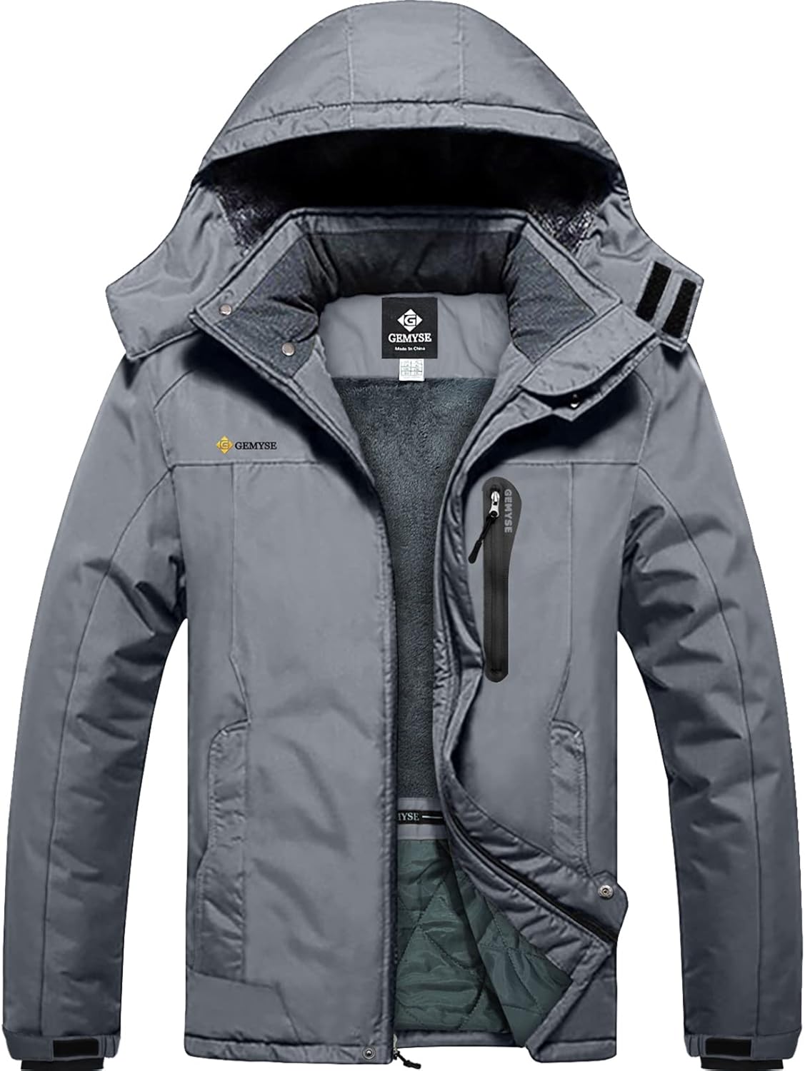 GEMYSE Men's Ski Snow Jacket: Warm, Waterproof Winter Coat