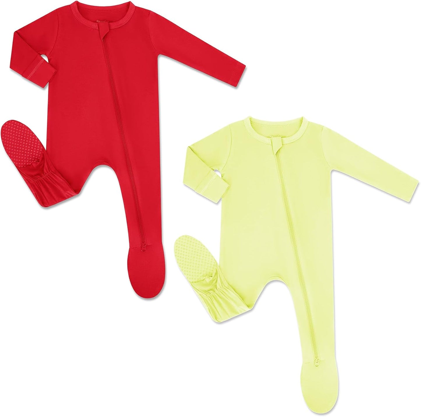 HAPIU Rayon from Bamboo Baby Footed Pajamas for Comfort
