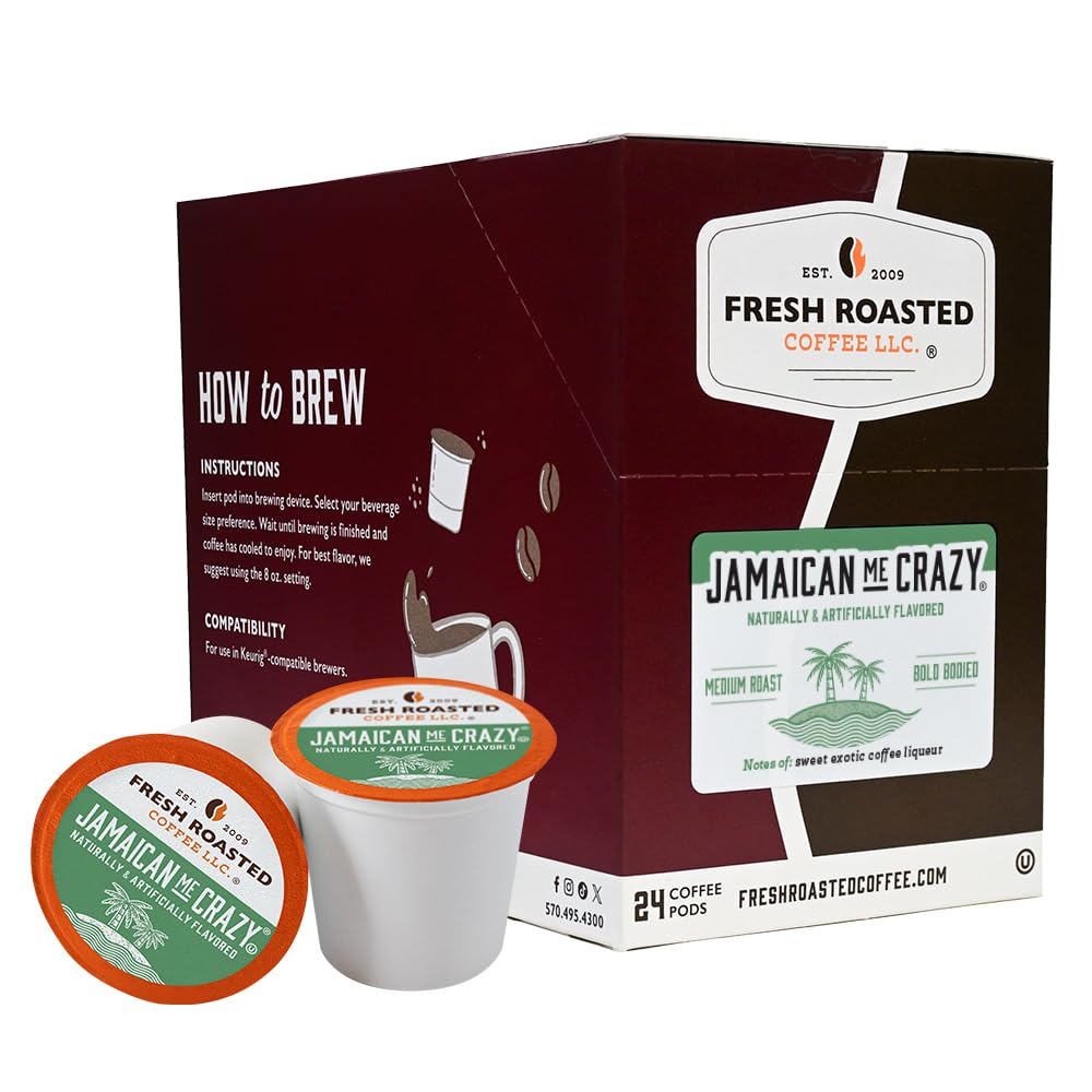 Jamaican Me Crazy Flavored Coffee Pods - 24 Count