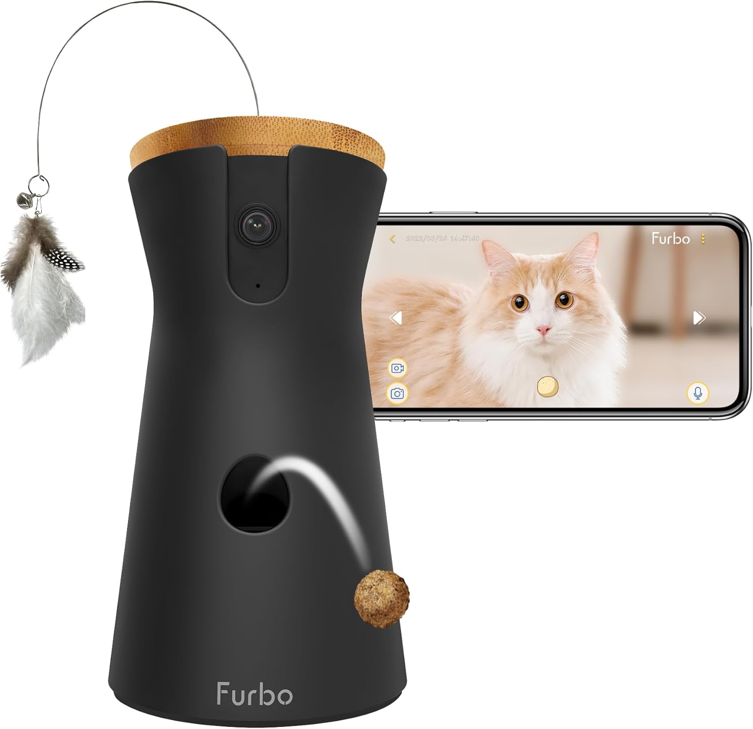 Furbo 360 Cat Camera: Full HD Pet Security with Treat Toss