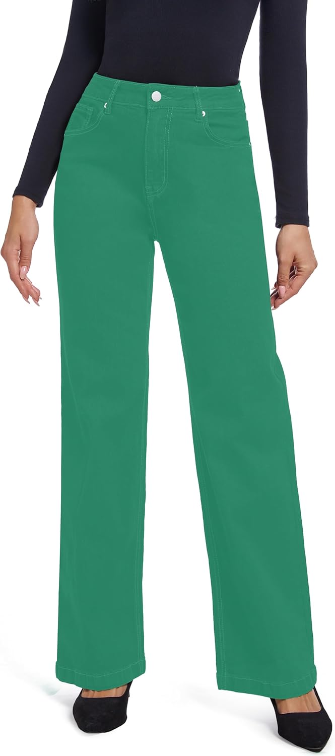 Women's High Waisted Black Pull On Jeans for Casual Style