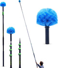 Telescoping Cobweb Duster 7-to-24ft Extendable Pole - 30ft Reach