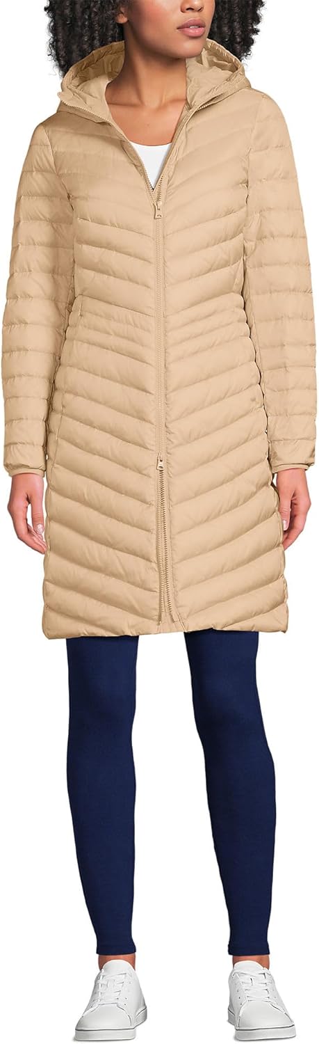 Lands' End Women's Ultralight Packable Long Down Coat Review