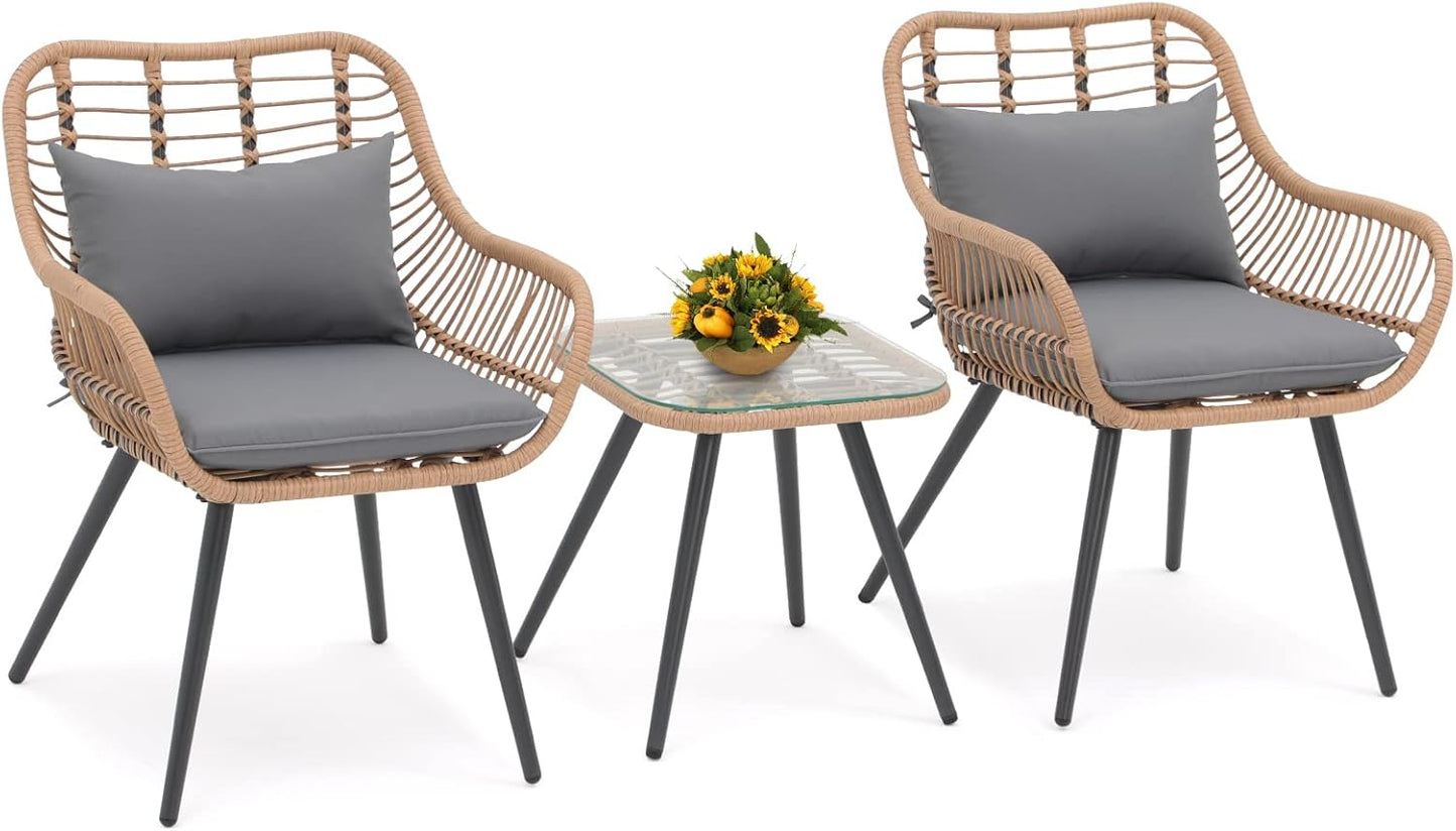Verano Garden 3 Piece Patio Bistro Set for Outdoor Relaxation