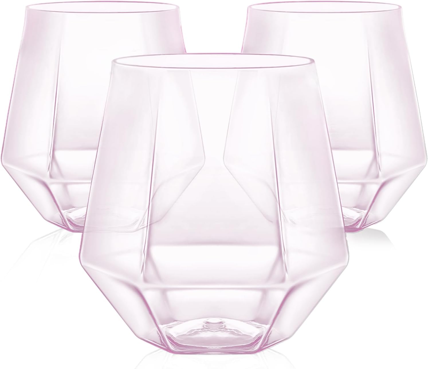 40 Pack Plastic Stemless Wine Glasses for Any Occasion