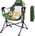 Hammock Camping Chair 400 lb Capacity Green - Breathable High Back