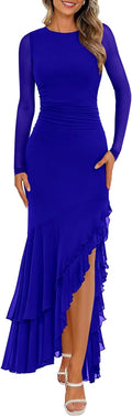 Cocktail Dresses For Women Maxi Dress - Flattering Ruched Mermaid Fit