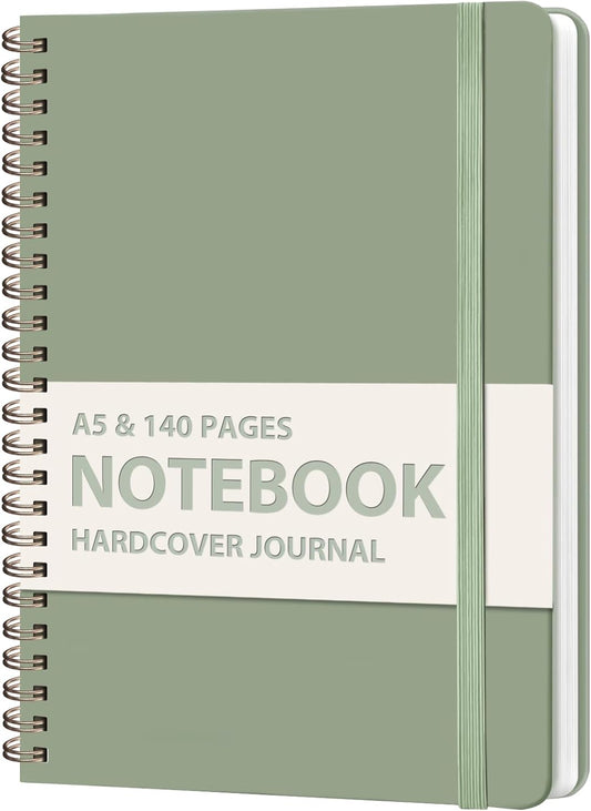 Premium A5 Spiral Notebook | 146 Pages | College Ruled | Ideal for Work & School | VALOME