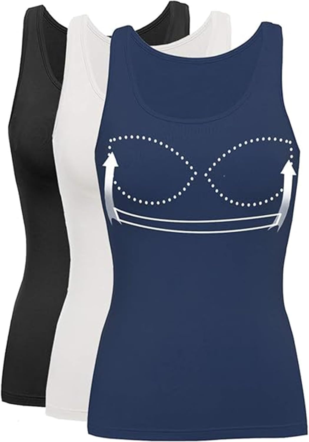Tank Top with Built in Bra Cup for Women Casual Comfort