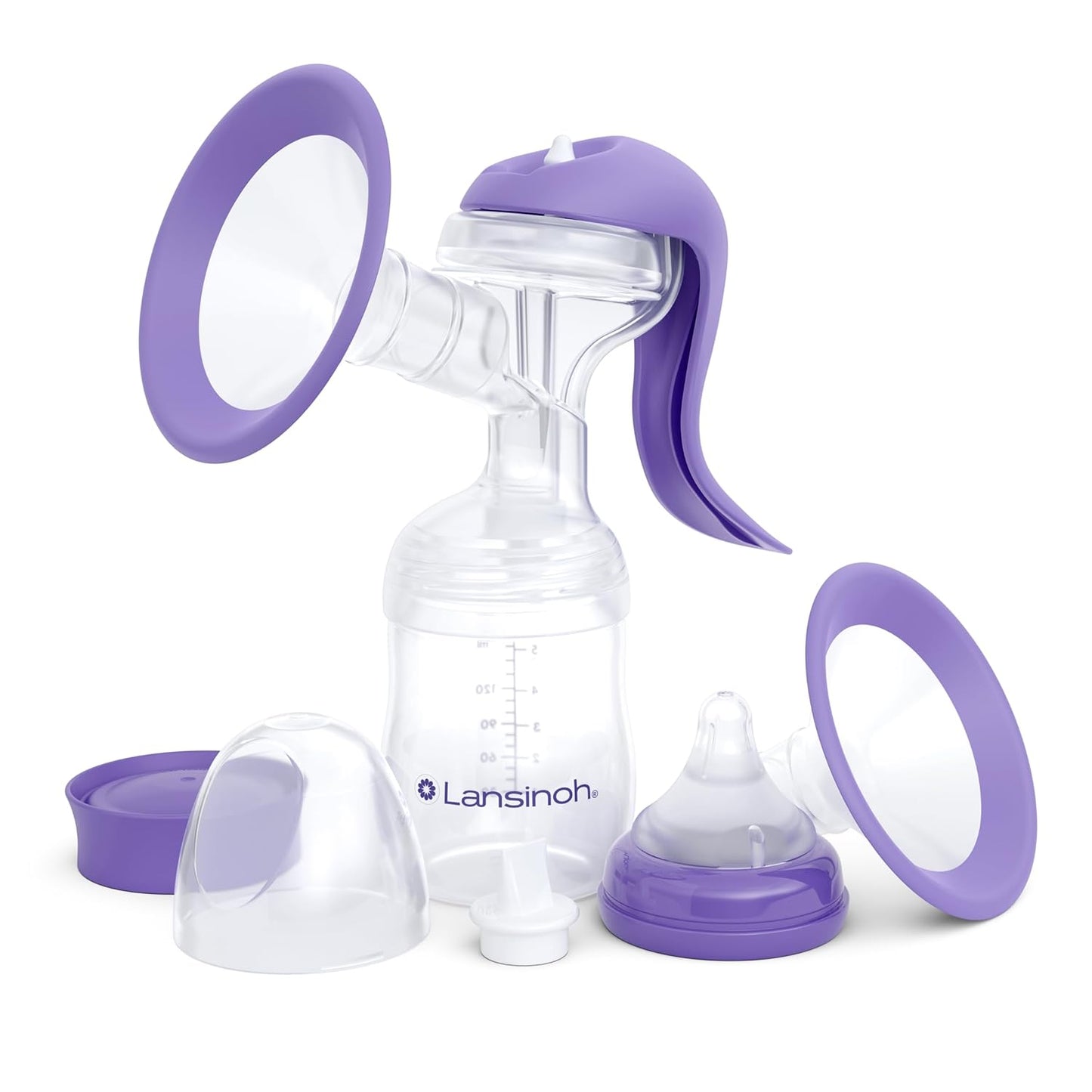 Lansinoh Manual Breast Pump - Comfortable Hand Pump for Easy Feeding