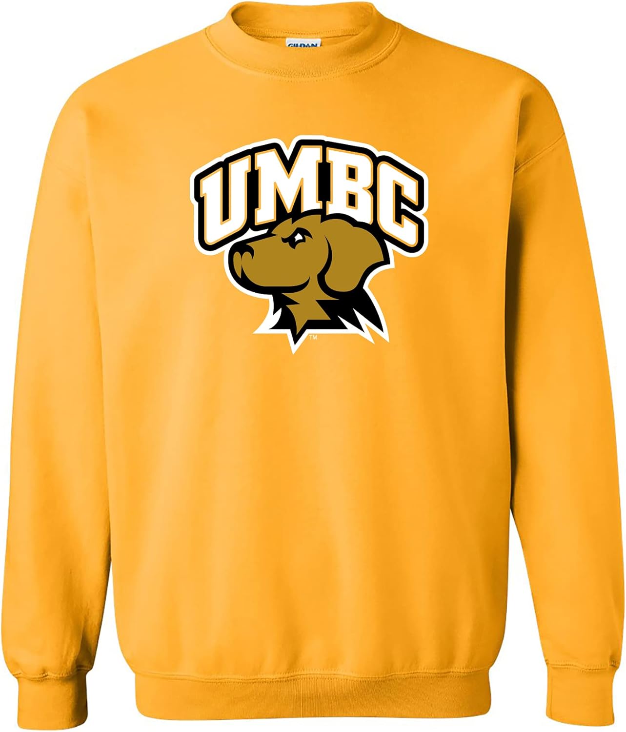 NCAA Arch Logo Team Color Crewneck Sweatshirt for UMBC Fans