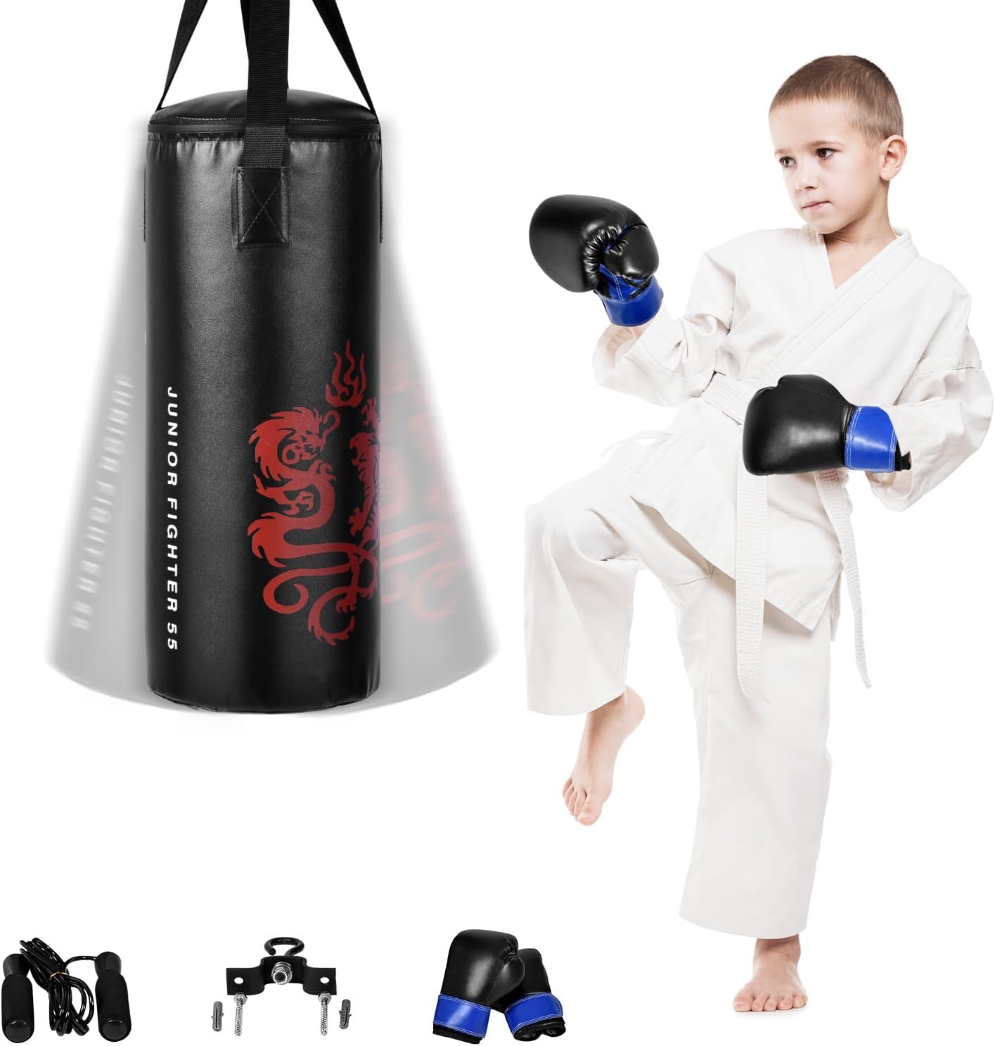 GYMAX Kids Punching Bag Set - Train Like a Champ!