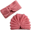 Adorable Knitted Turban Hat Set for Baby Registry by FOUTTUE