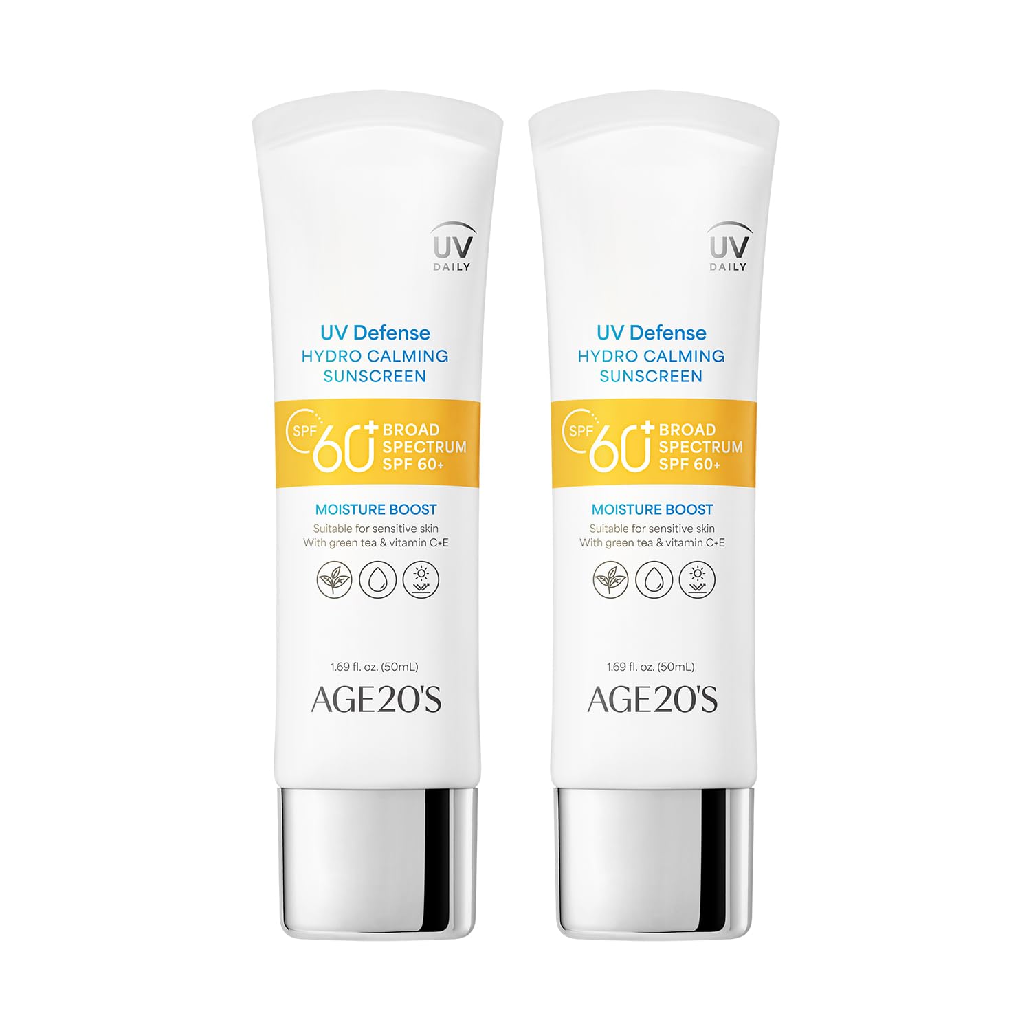 AGE20ftS UV Defense Hydro Calming Sunscreen SPF 60+ for All Skin