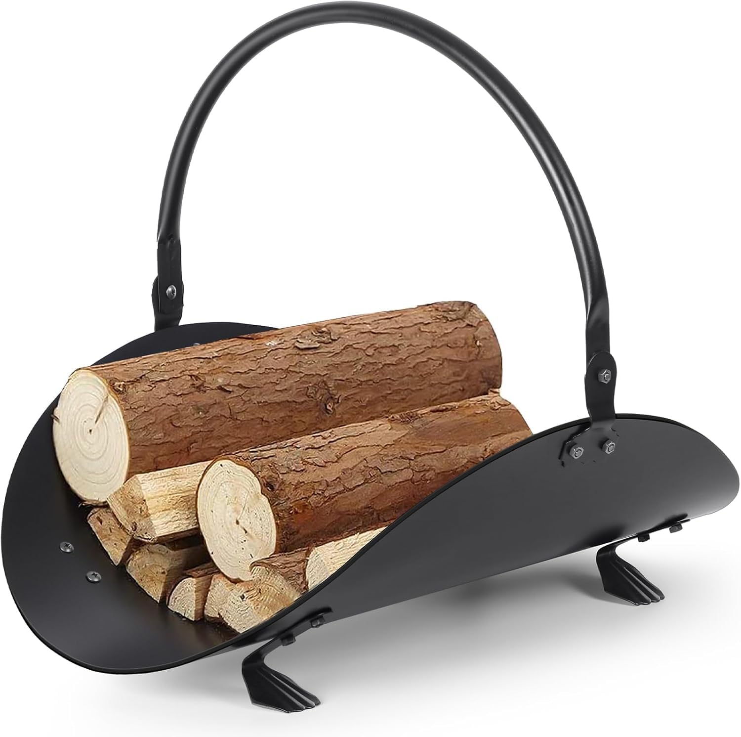 Indoor Firewood Basket Holder for Stylish Fireplace Storage