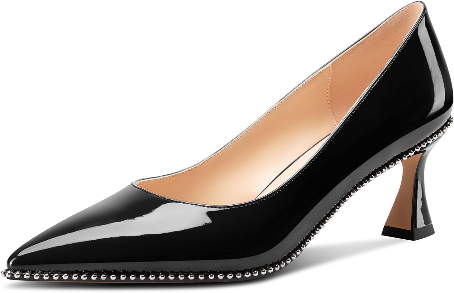 Elegant Womens Kitten Heel Pointed Toe Pumps for Any Occasion