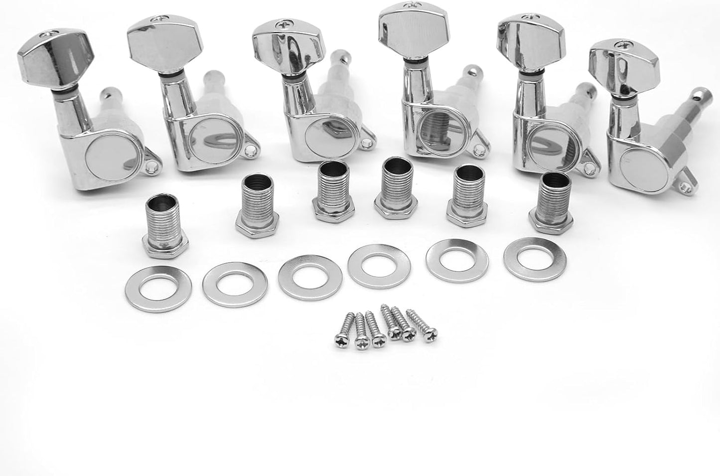 Improved Guitar Tuning: 6R Sealed Machine Heads (Chrome)