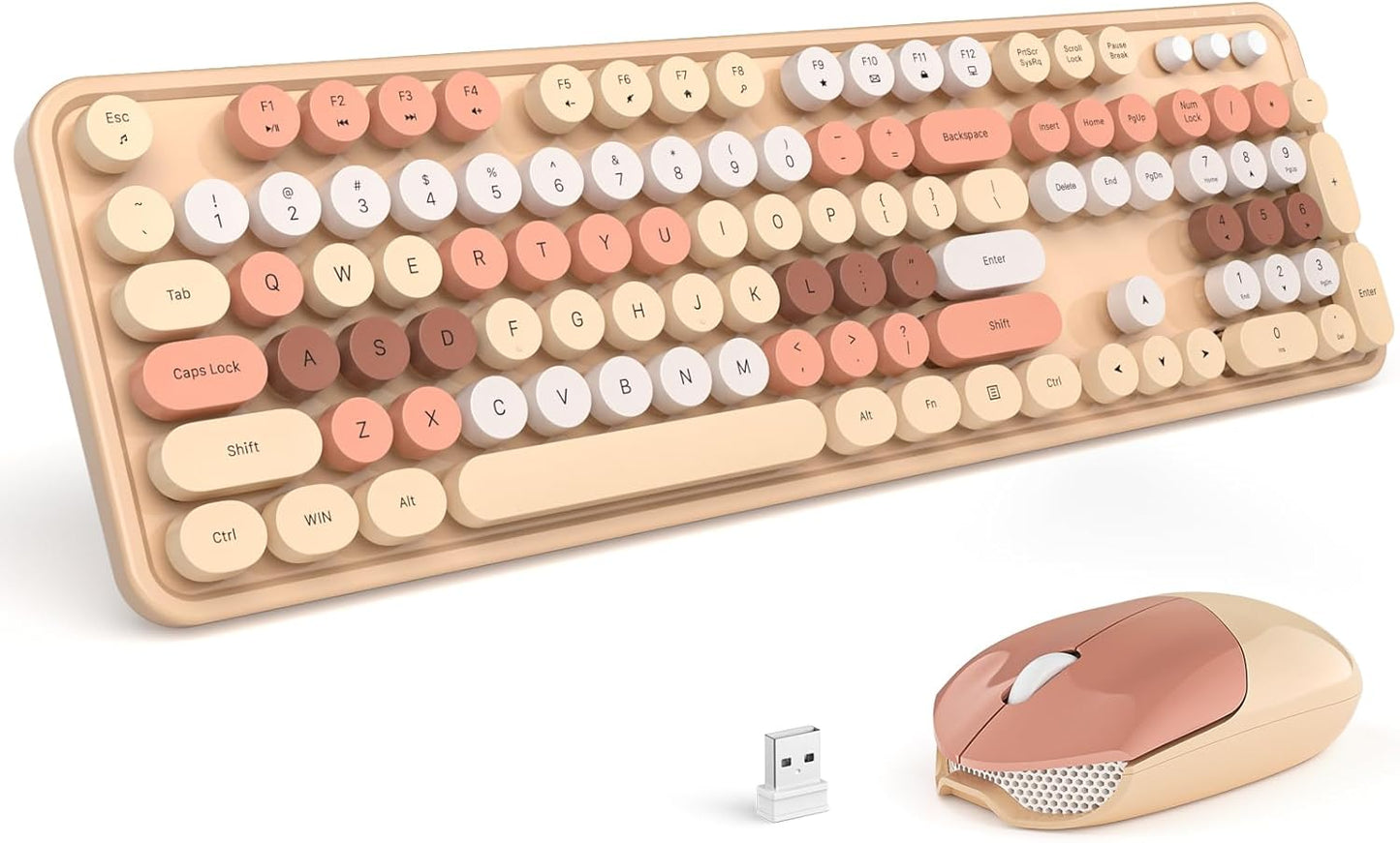 Wireless Keyboard and Mouse Combo for Colorful Computing Needs