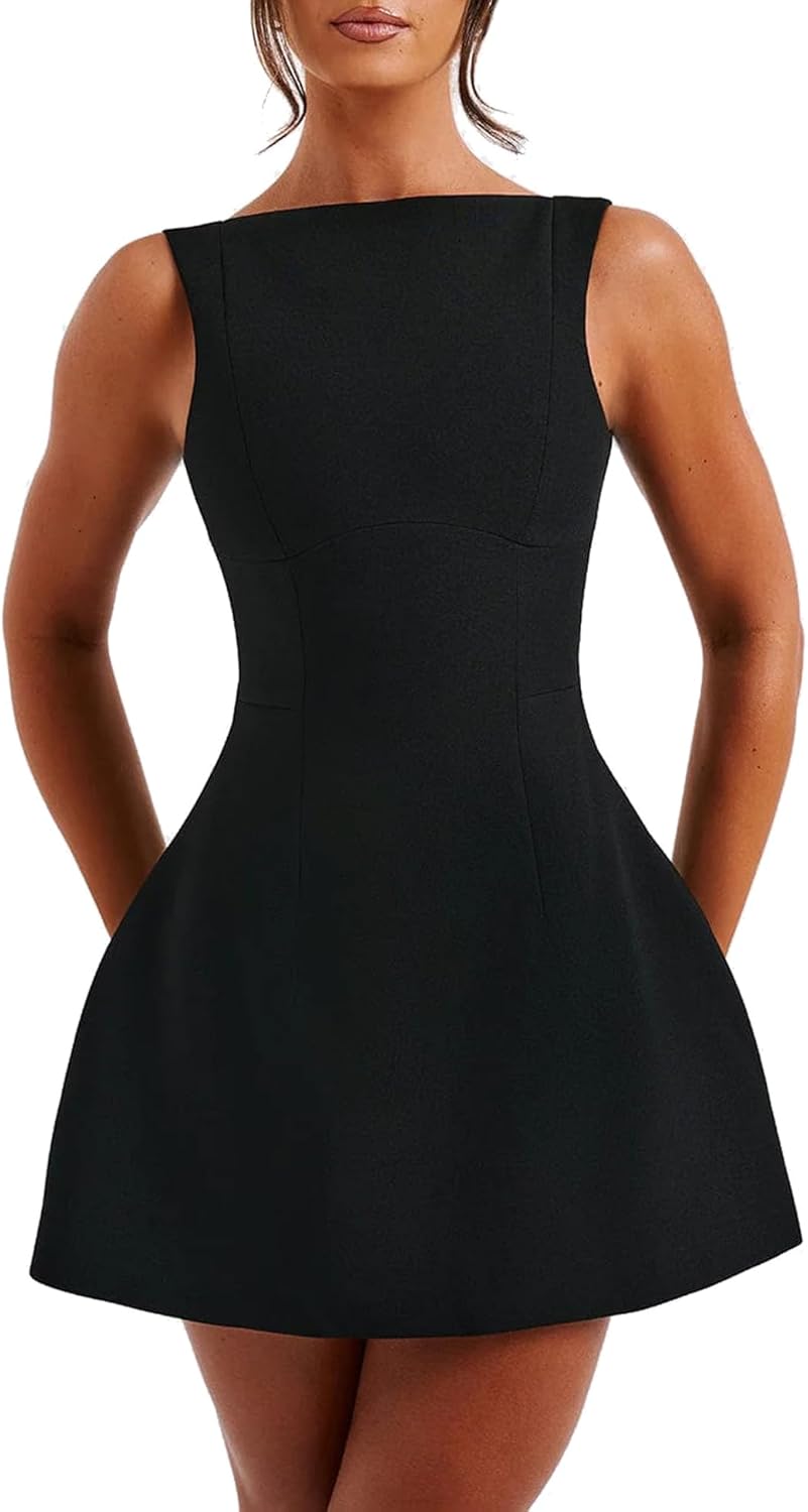 LuFeng Women's Summer Sexy Sleeveless Mini Dress for Parties