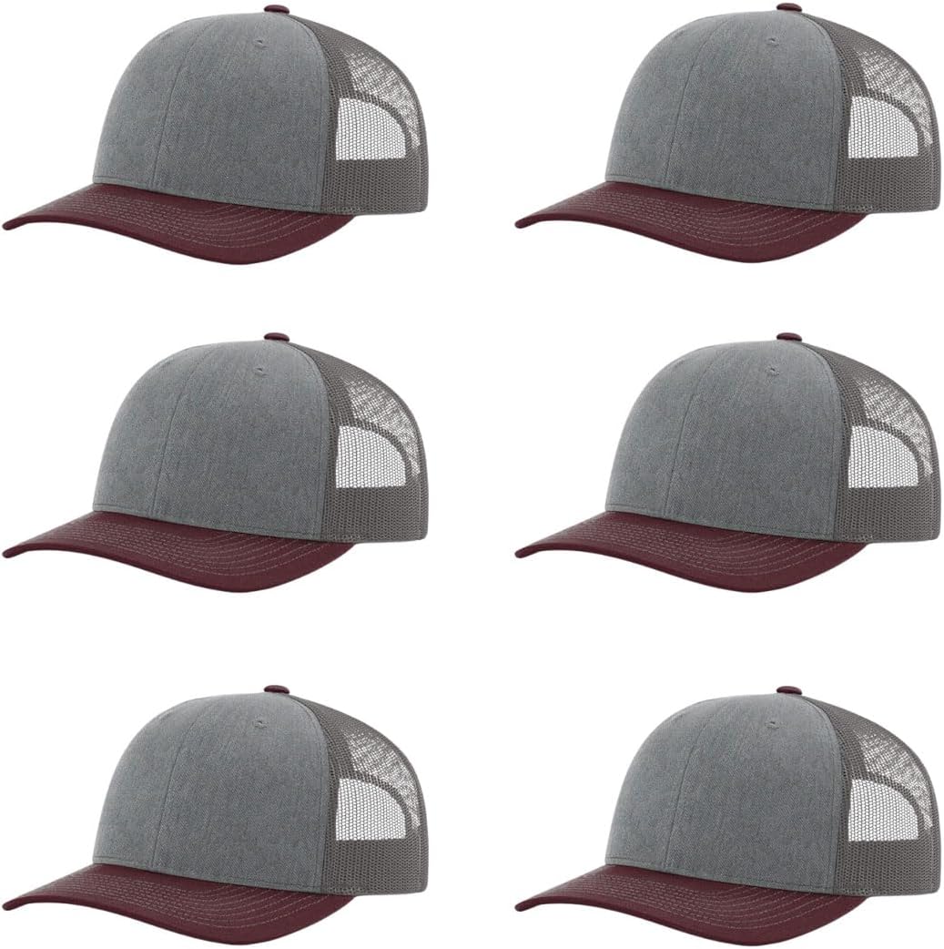 Richardson 112 Classic Six-Panel Adjustable Snapback Trucker Cap